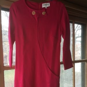 Elizabeth McKay Pink Knit Dress - Sz 8